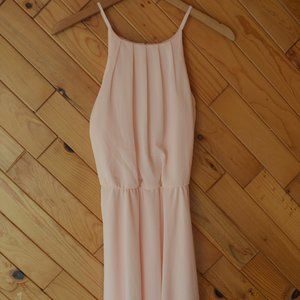 Francesca's Miami Peach sinch waist Dress NWT